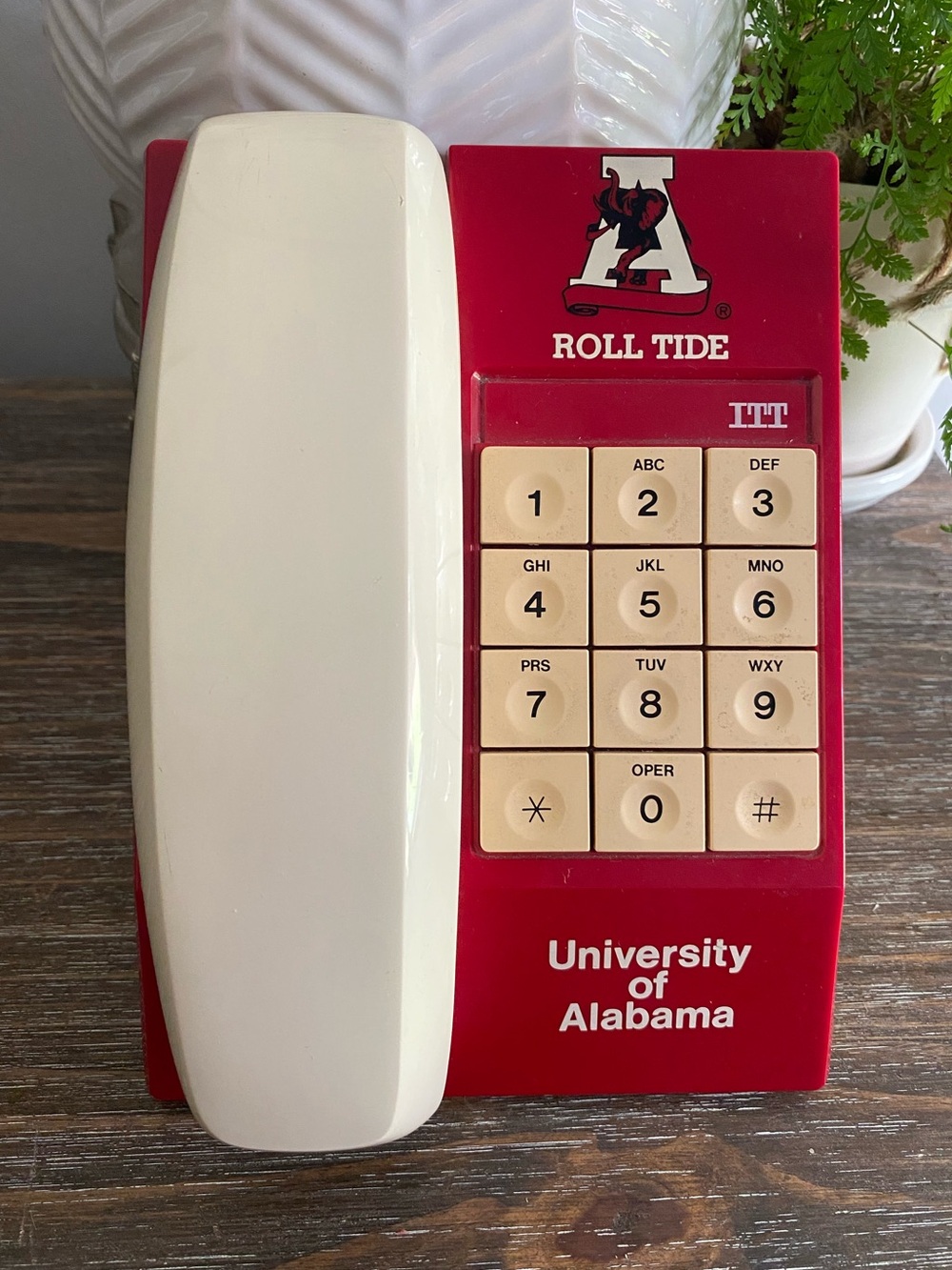 RARE Vtg University of Alabama Phone Landline w/ Cable Collectible - Picture 3 of 6
